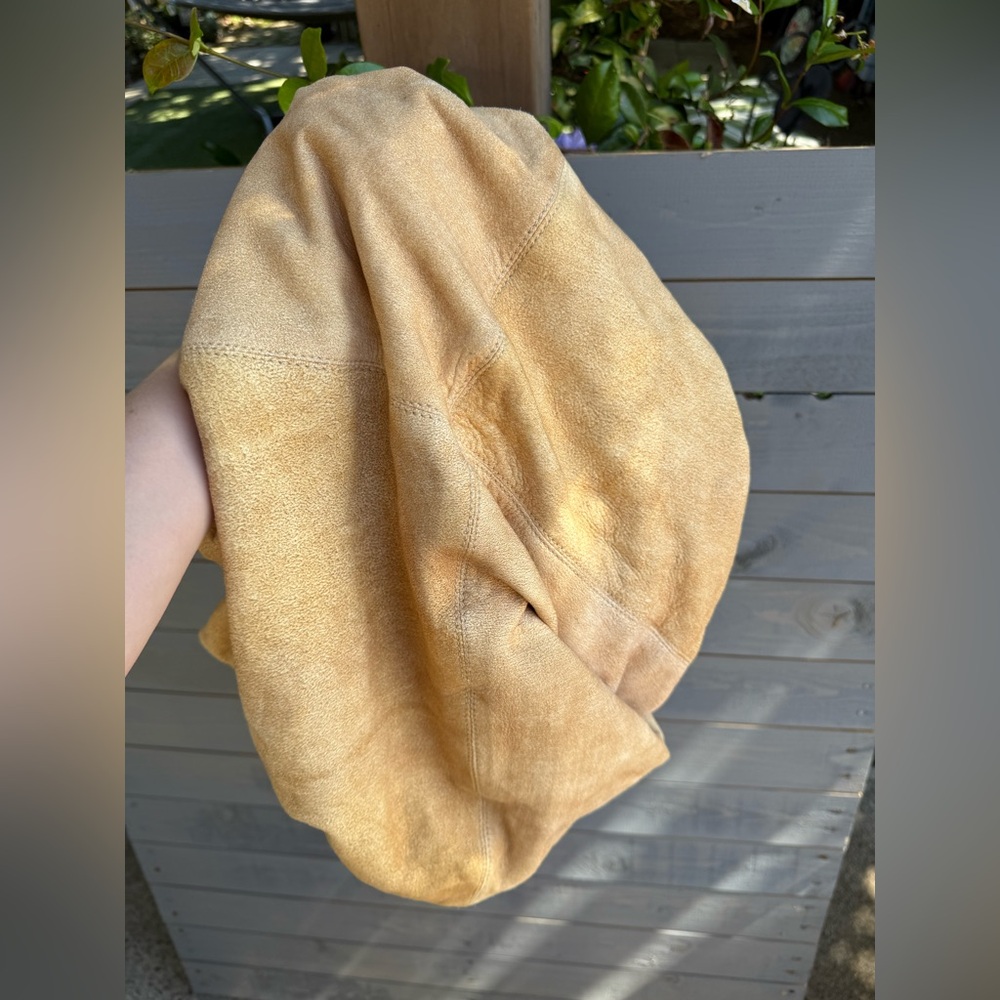 Tan Suede Tote Bag - Picture 12 of 13